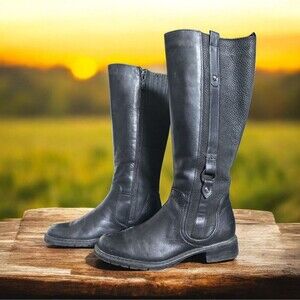 BLONDO CANADA BLACK KNEE HIGH BOOTS - 6M